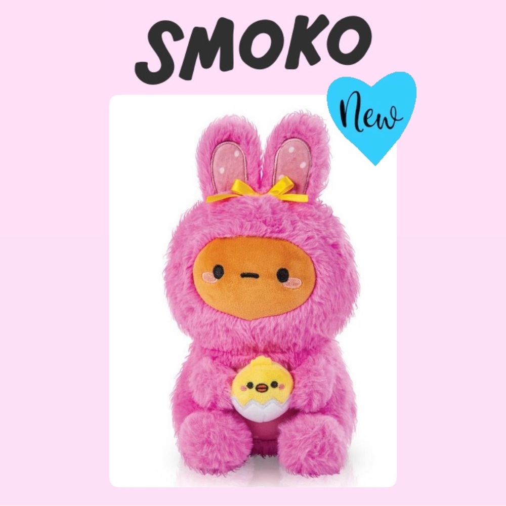 🪻🌞NEW! Smoko Bunny “Tayto” Potato Mochi 8-in. Plush with Baby Chick